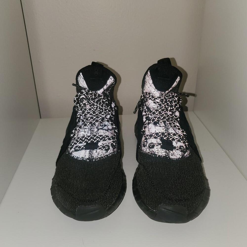 Adidas Tubular Rise Knit Sneakers – Black/Reflective – Men’s 5.5 / Women’s 6.5